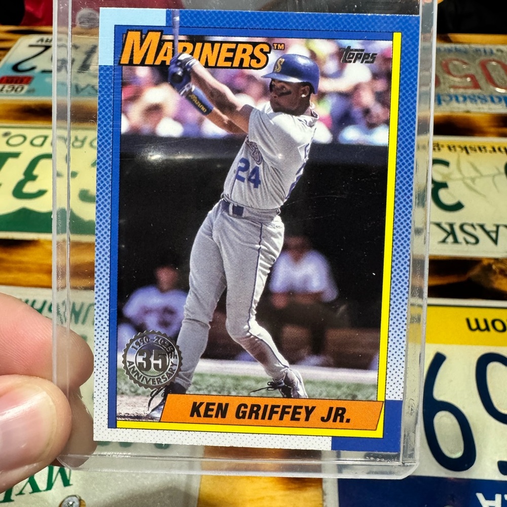 Ken Griffey Jr. 2025 Topps Series 1 1990 Topps Baseball #T90-76 Mariners 35th